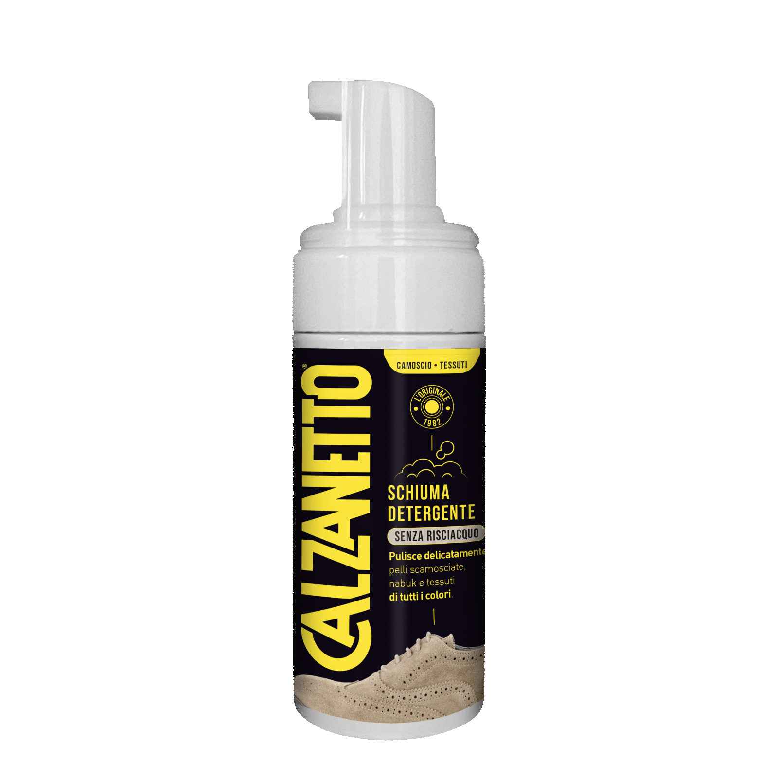 Schiuma detergente camoscio nabuk