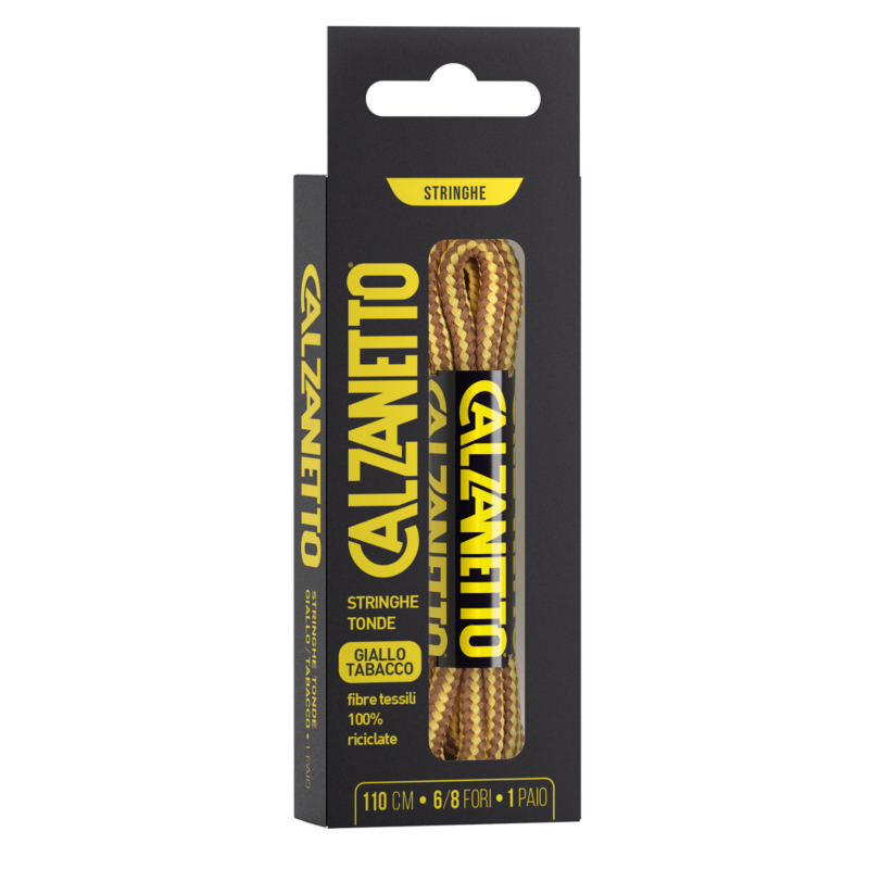 447N stringhe tonde giallo tabacco